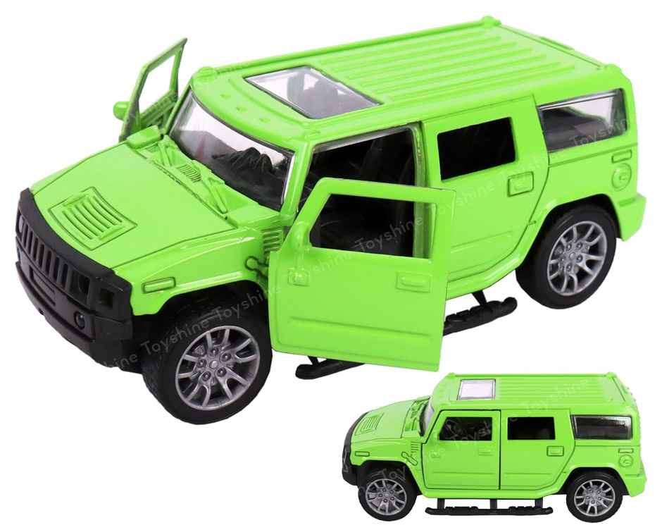 Toyshine 1:32 Scale Die Cast Racing H2 Model Vehicle Toy Car With Pull Back Function, Green
