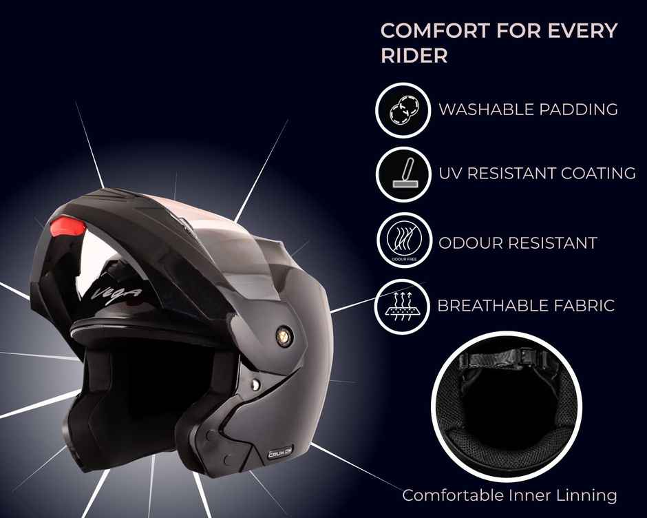 Vega Crux Dx Black Helmet - M