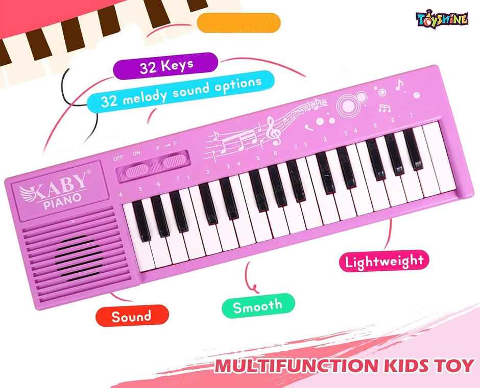 Toyshine Mini Keyboard Piano with 32 Keys & Melody Sounds for Kids - Assorted