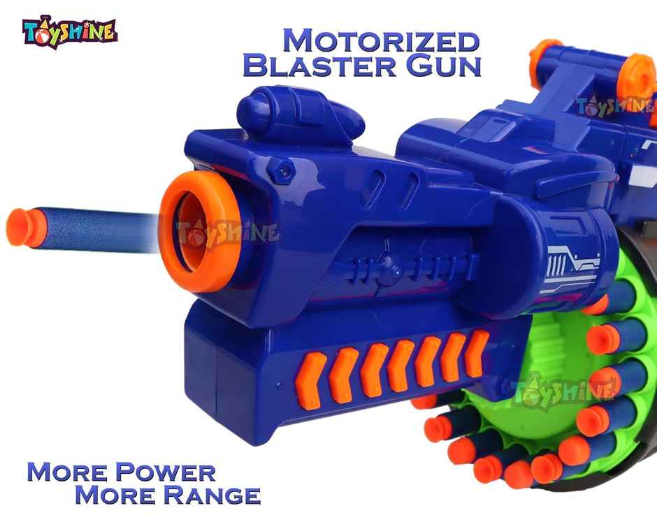 Toyshine Blaze Storm Soft Bullet Gun with 40 Darts Included, Blue