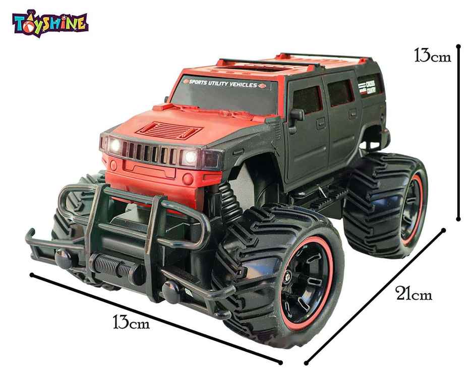Toyshine SUV 1:20 Scale Remote Control Car | Rechargeable | Red & Black