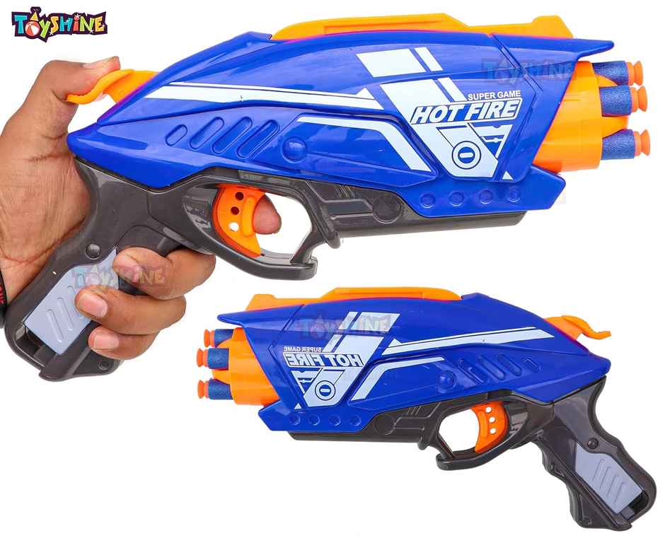 Toyshine Gizmo Foam Blaster Gun Toy With 20 Bullets (Multi Color)