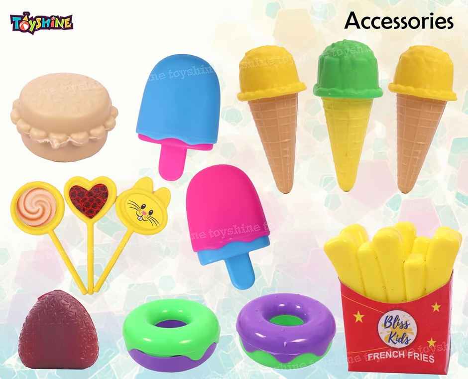 Toyshine Kid Supermarket Shop, 19 Pcs, With Sound Effects, Pink