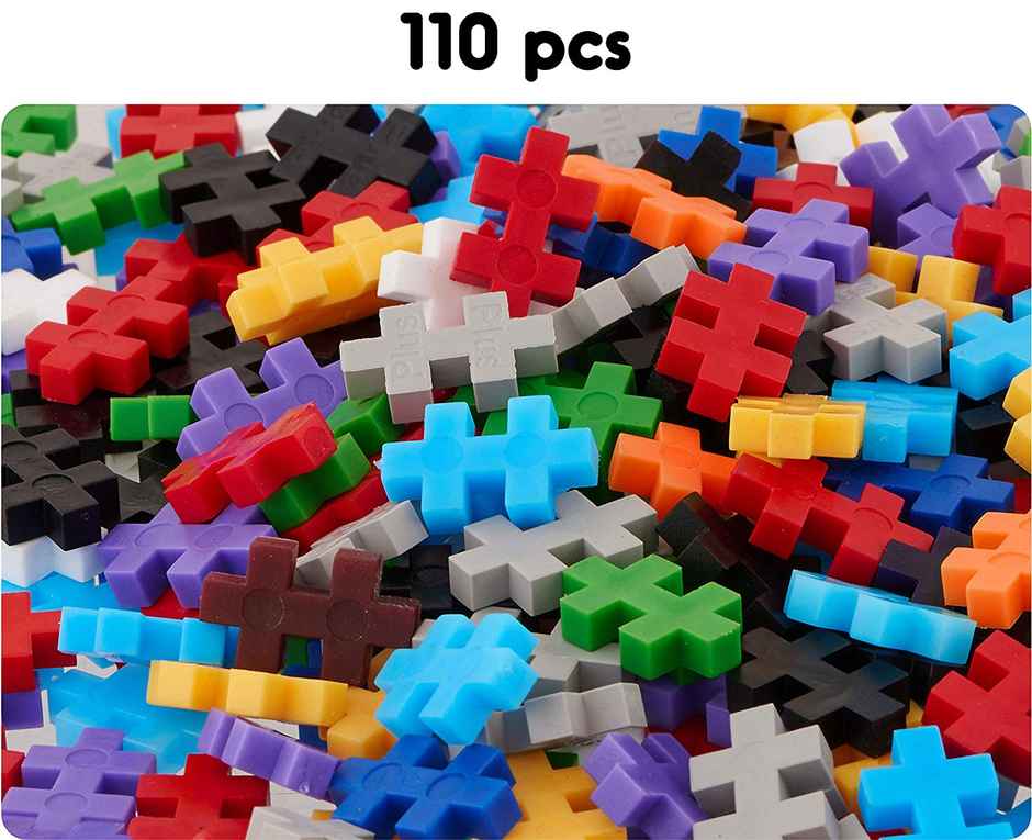 Play Panda Fixi Bricks Jungle Tube 2 - Lion and Zebra with 110 small bricks