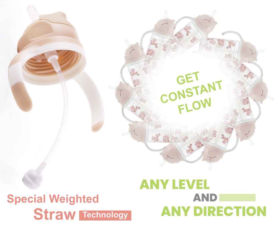 R for Rabbit Premium Bubble Baby Sipper (300ml Yellow)