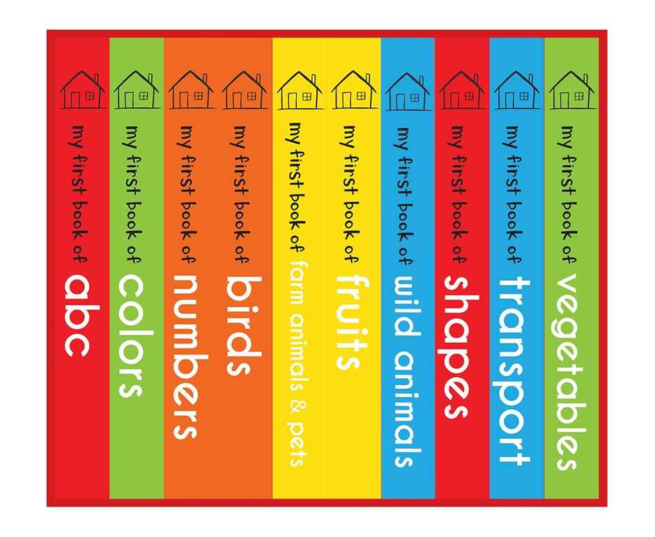 My First Library Board Books for Kids set of 10