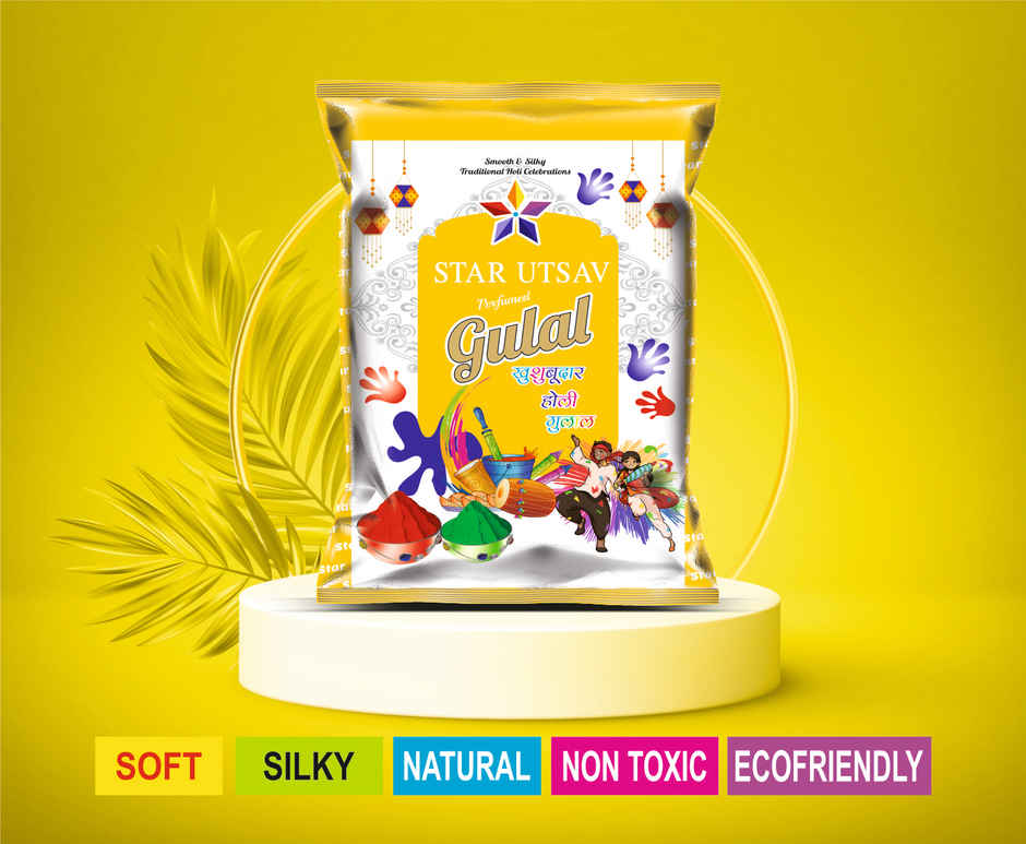 Utsav Gulal for Holi | Yellow | Star