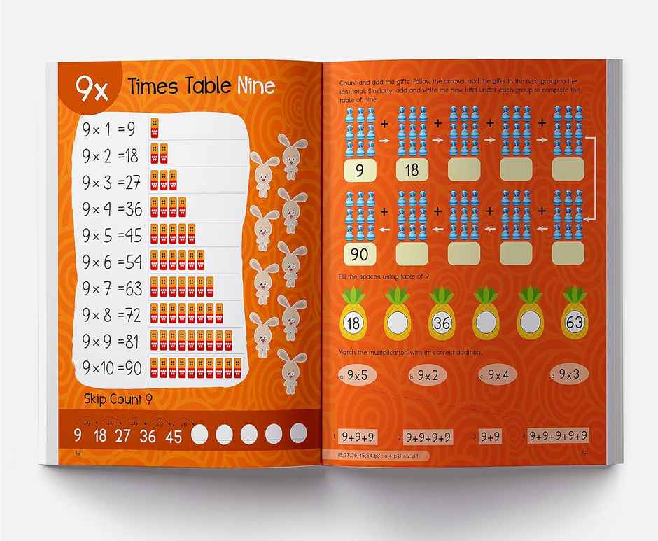 My First Times Tables Activity Book Multiplication Tables from 1 - 20 for Children