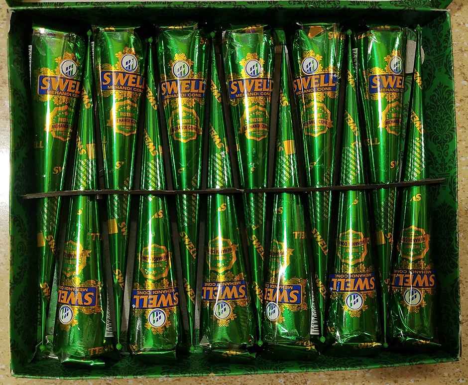 Swell Henna Mehendi Cone 40g Combo