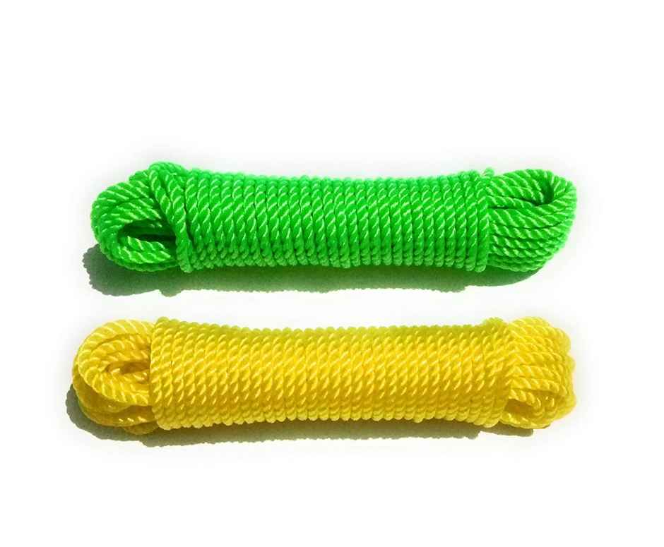 Swastik Housewares Cloth Hanging Rope  | 15 mtr | Assorted Color For Both Indoor Outdoor