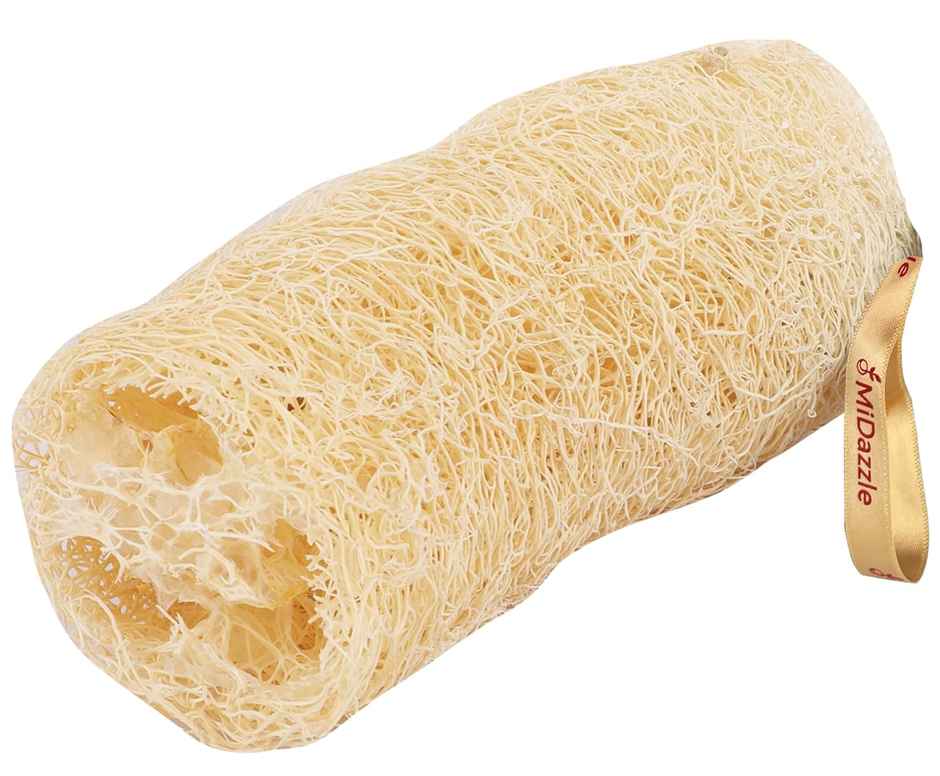 Midazzle 100% Natural Body Scrubber Organic Loofah for Bathing - Long |MIOL6101