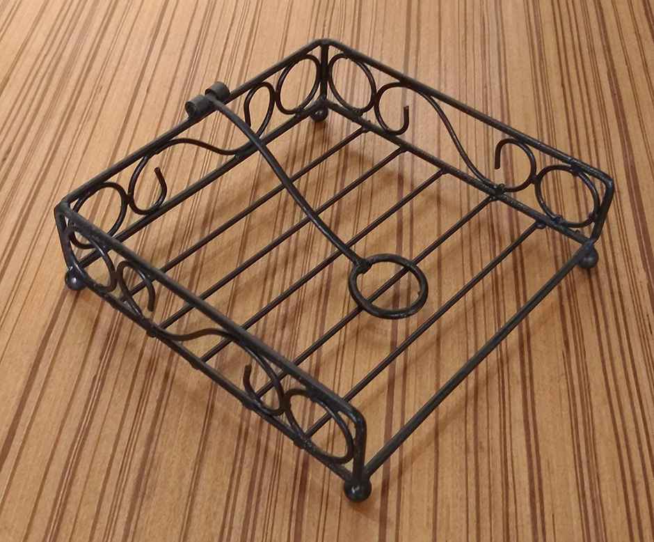 Perpetual Metal Napkin Holder | Silver