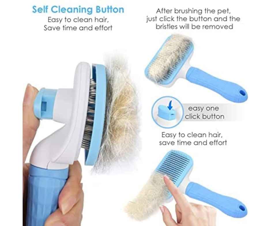 Foodie Puppies Rectangle Slicker Grooming Pet Brush