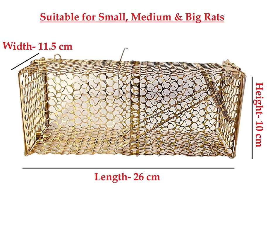 Homeharmony Metal Trap Cage | For Rats, Mice, Rodents