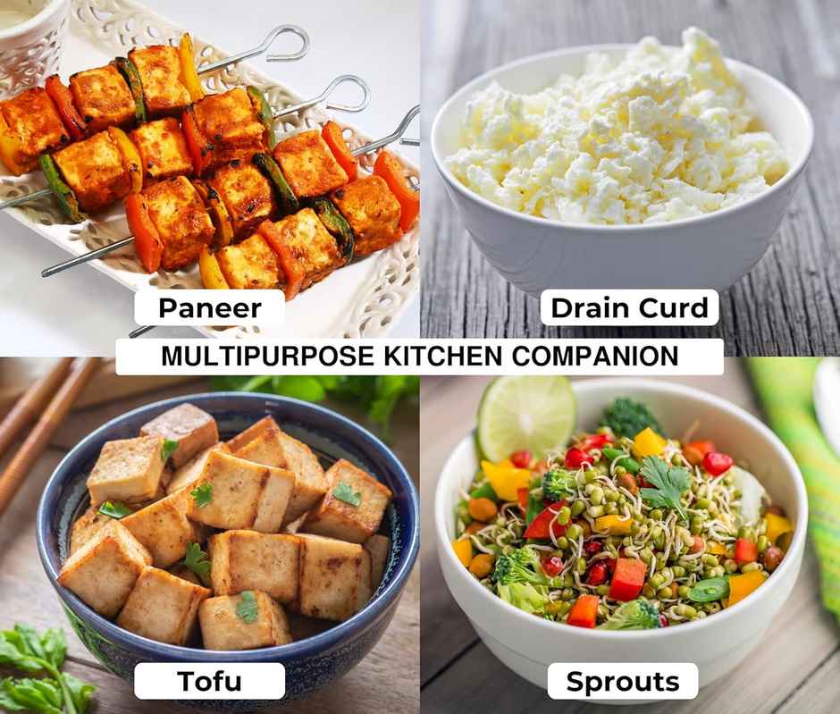 Capsicum Stainless Steel Square Paneer Mould | Paneer Strainer | Paneer Press | Square