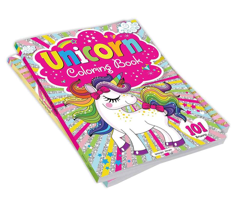 101 Unicorn Colouring Book- Fun Activity Colouring Book for Children