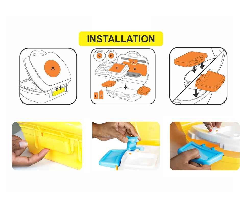 Kingdom Of Play Luxury Kitchen Set Cooking Toy With Suitcase And Kitchen Accessories Multicolor