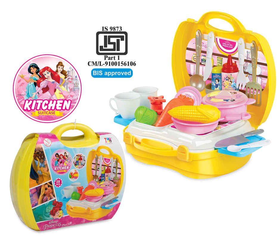 ITOYS Disney Princess Suitcase Kitchen Play Set