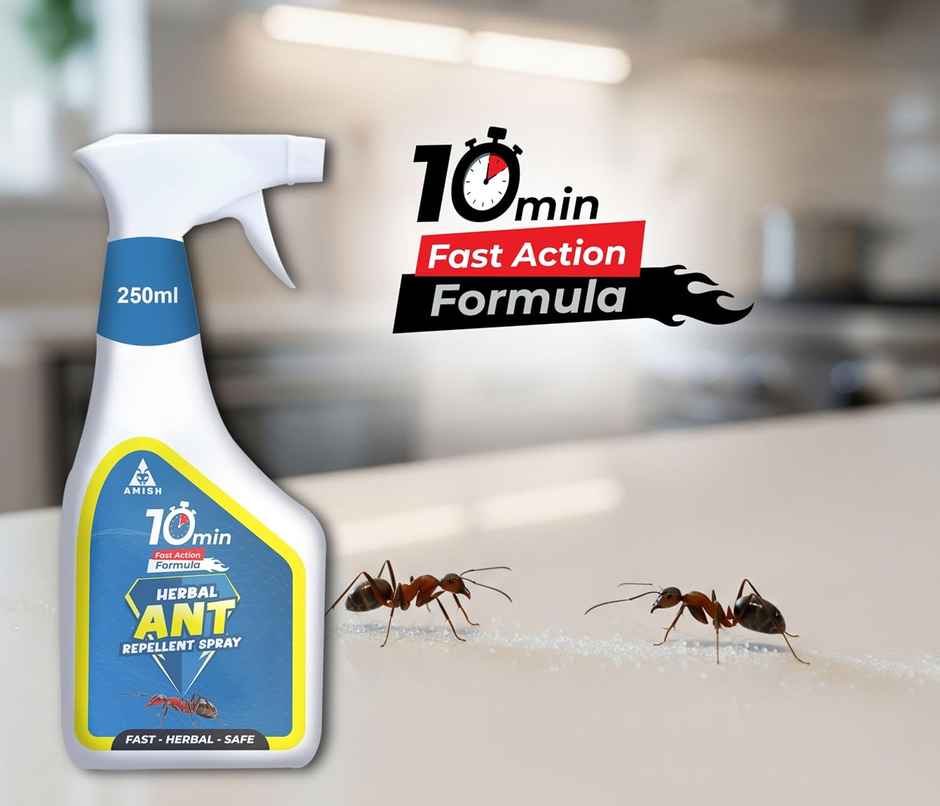 Amish Herbal Ant Spray 250Ml | 10 Minutes Result Guarantee | Powerful 100% Organic No Chemical