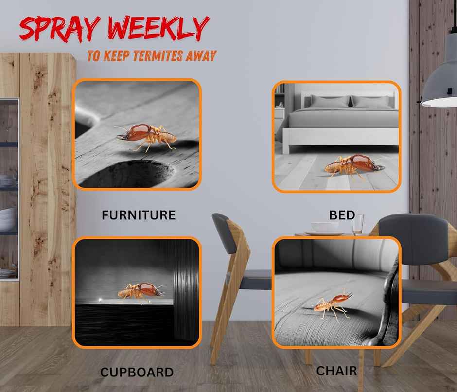 Amish Herbal Termite Spray 250 Ml Pack Of 2 |10 Minutes Result Guarantee | 100% Organic No Chemical