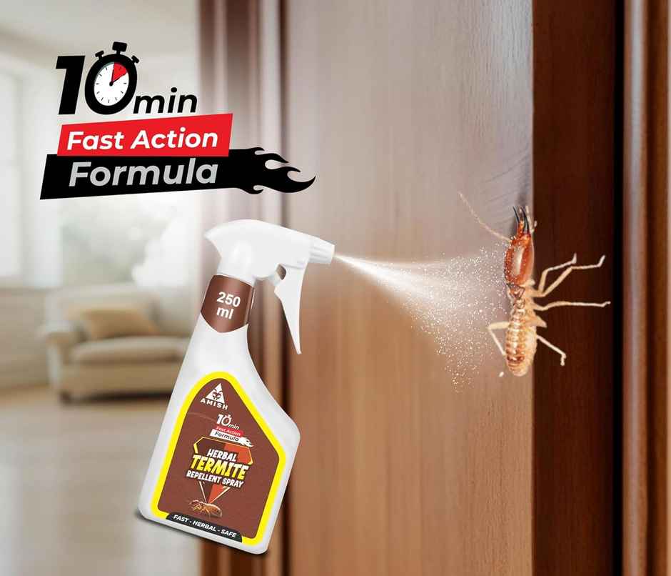 Amish Herbal Termite Spray 250 Ml Pack Of 2 |10 Minutes Result Guarantee | 100% Organic No Chemical