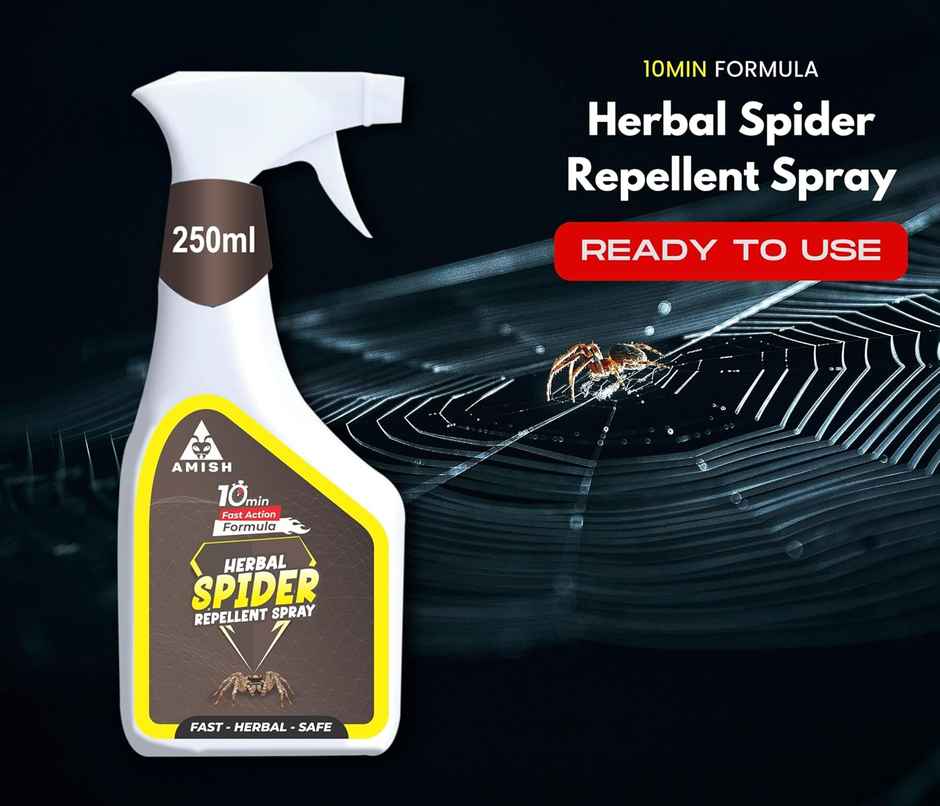 Amish Herbal Spider Spray 250Ml | 10 Minutes Result Guarantee |Powerful 100% Organic No Chemical