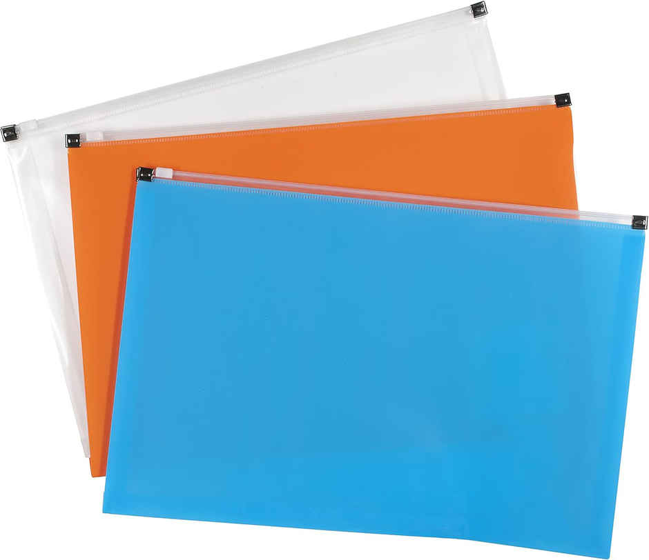 Saya PP Zipper Bag Gazette A5 (Assorted) - Stationery & Makeup Storage Pouch