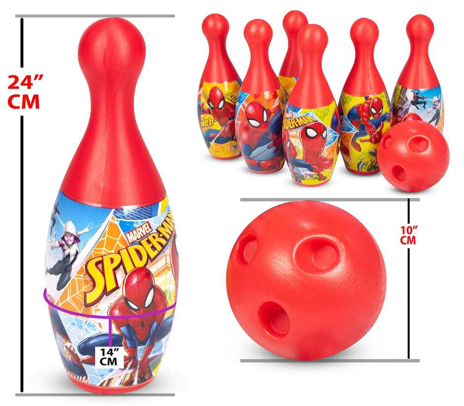 ITOYS Spiderman Bowling Set, Multicolour, 3Y+