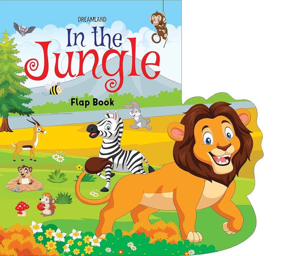 Lift The Flap Book- In the Jungle|Book for Kids Age 3+ with Colourful Pictures|Early Learning Book