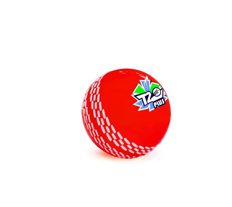 Jaspo Synthetic Rubber T-20 Plus Practice Cricket Ball/Wind Ball | Red