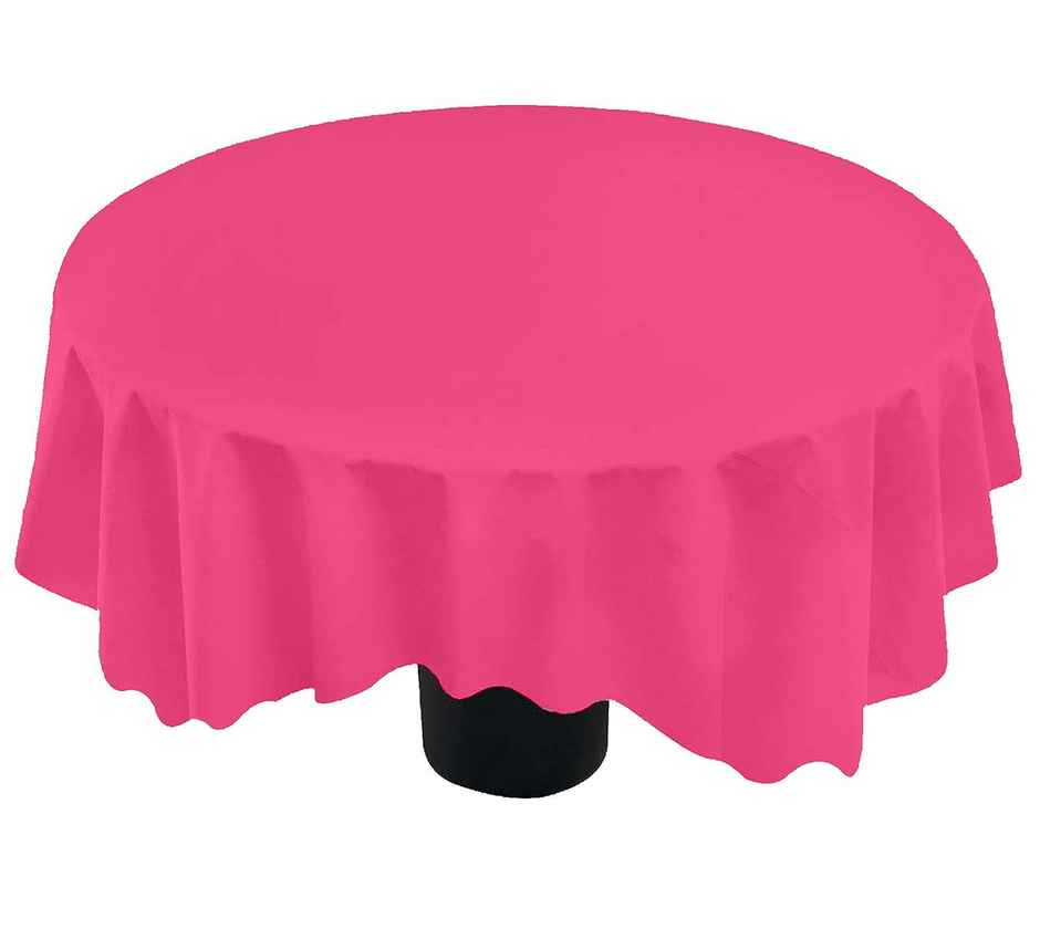 Lushomes Table Cloth - Cotton Pink | 40 inch Round | 2 Seater Round/Oval