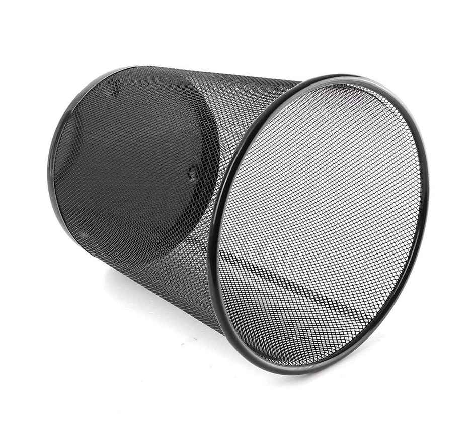 Chrome Mesh Dust Bin | Medium