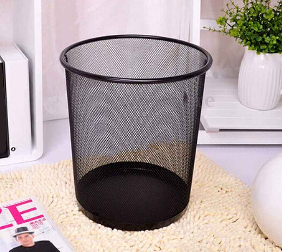 Chrome Mesh Dust Bin | Big