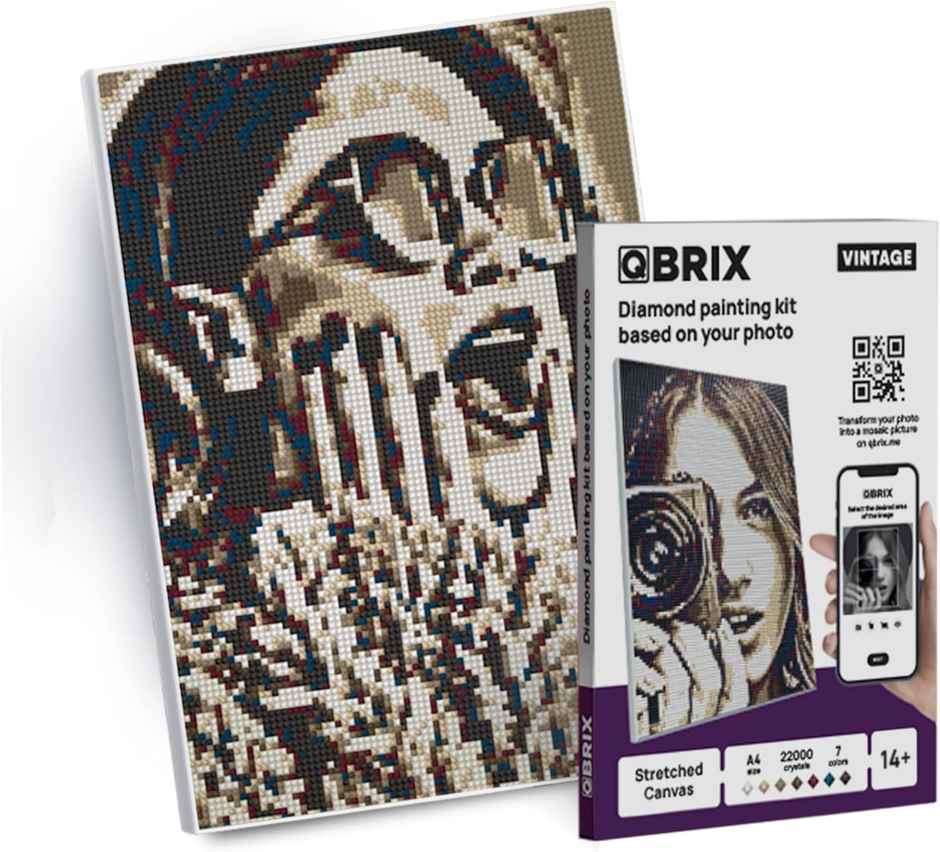 Custom Portrait Diamond Painting DIYCraft Gift Set Vintage|Make Your Own Valentine Gift|Happy Mail