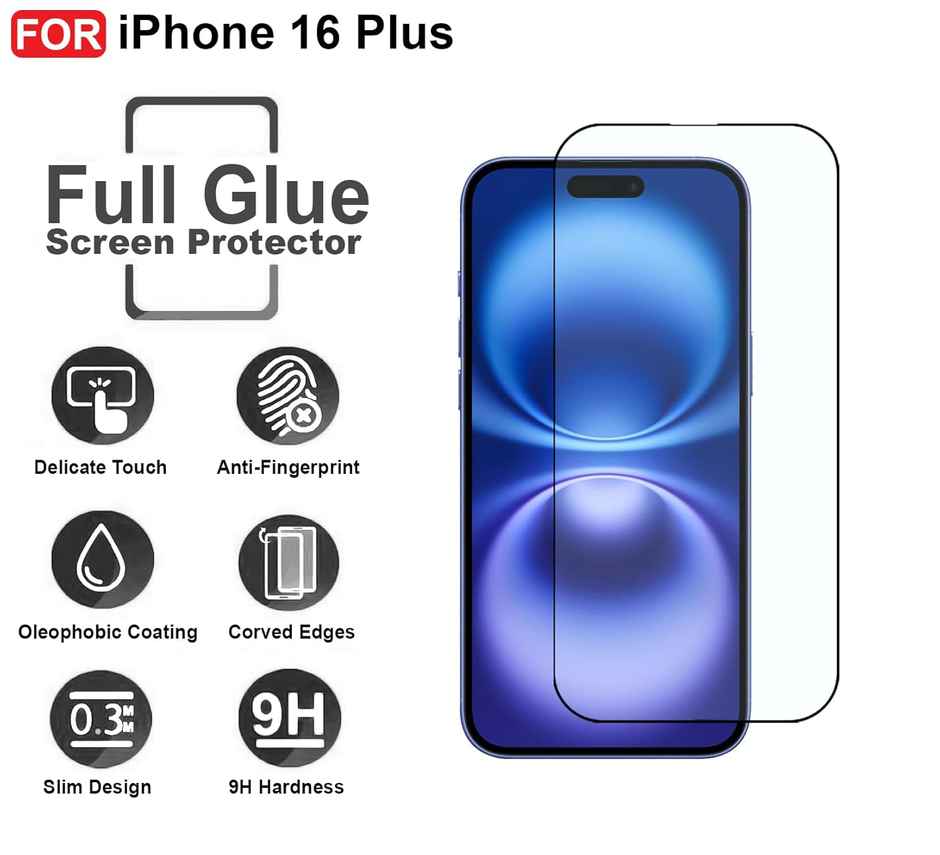 Artistque Tempered Glass for iPhone 16 | iPhone 15 Screen Protector Guard