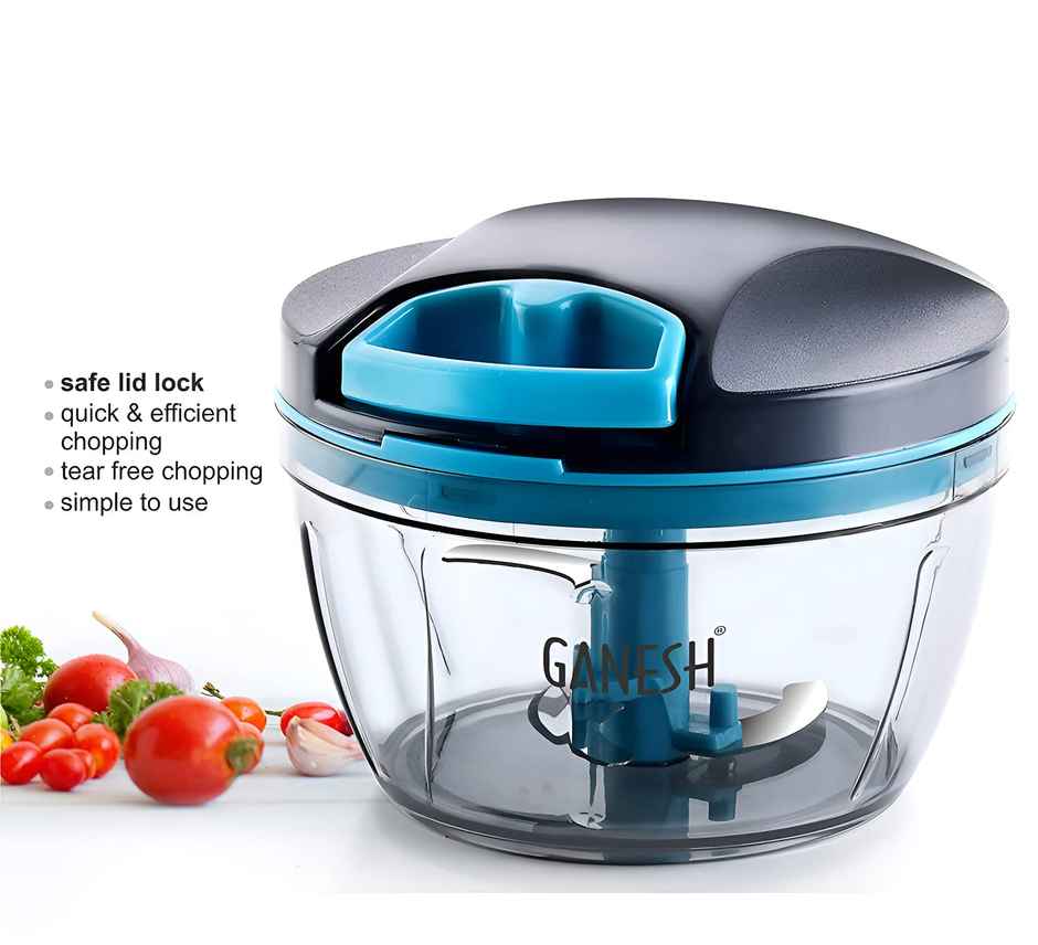 Ganesh Wonder Kitchen Dori String Chopper 3 Stainless Steel Blades (470 ml, Grey)