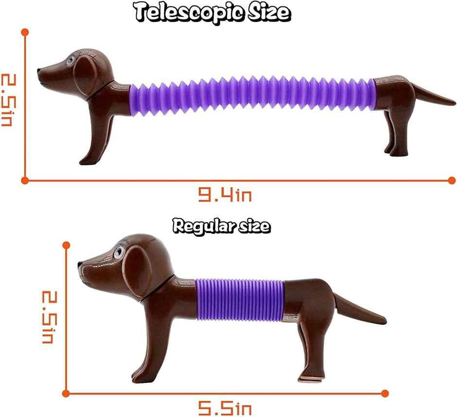 Hamleys Stretch & Pop Pals Stretchy Dog Fidget Toys for Kids