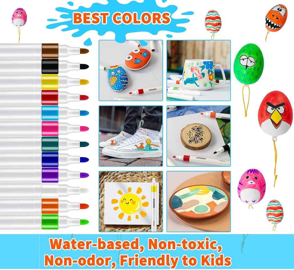 Dearjoy Acrylic Markers - Set Of 12