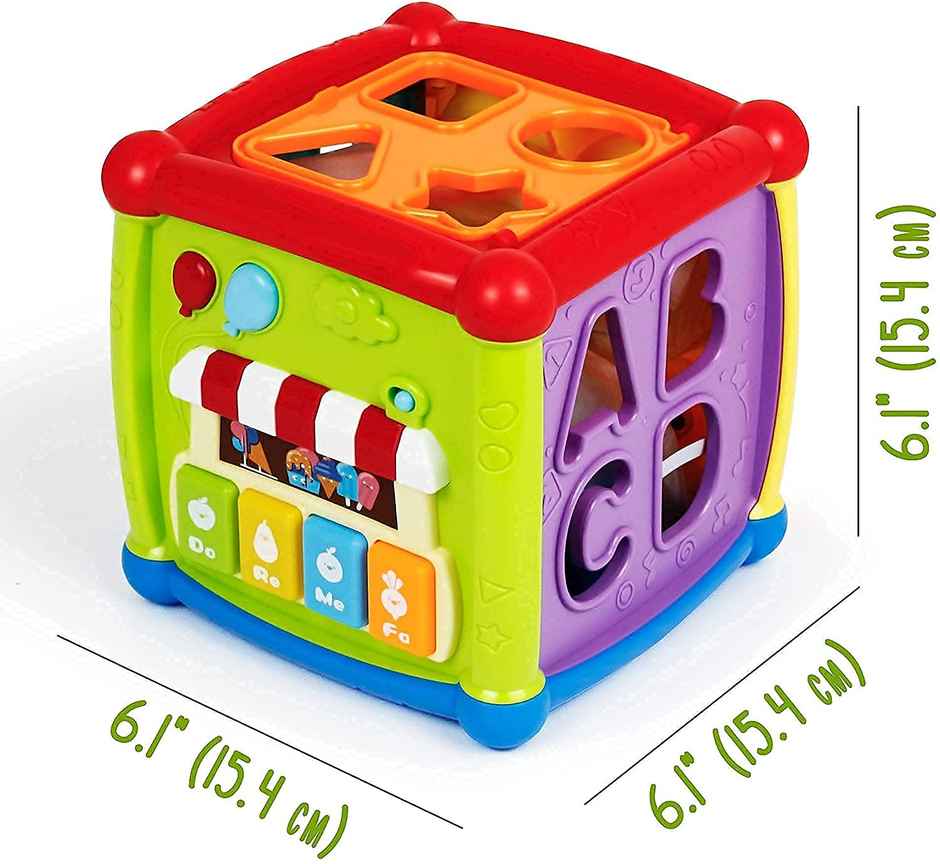 Toyshine Baby Activity Cube 6-In-1 Musical Baby Learning Toys Play Set