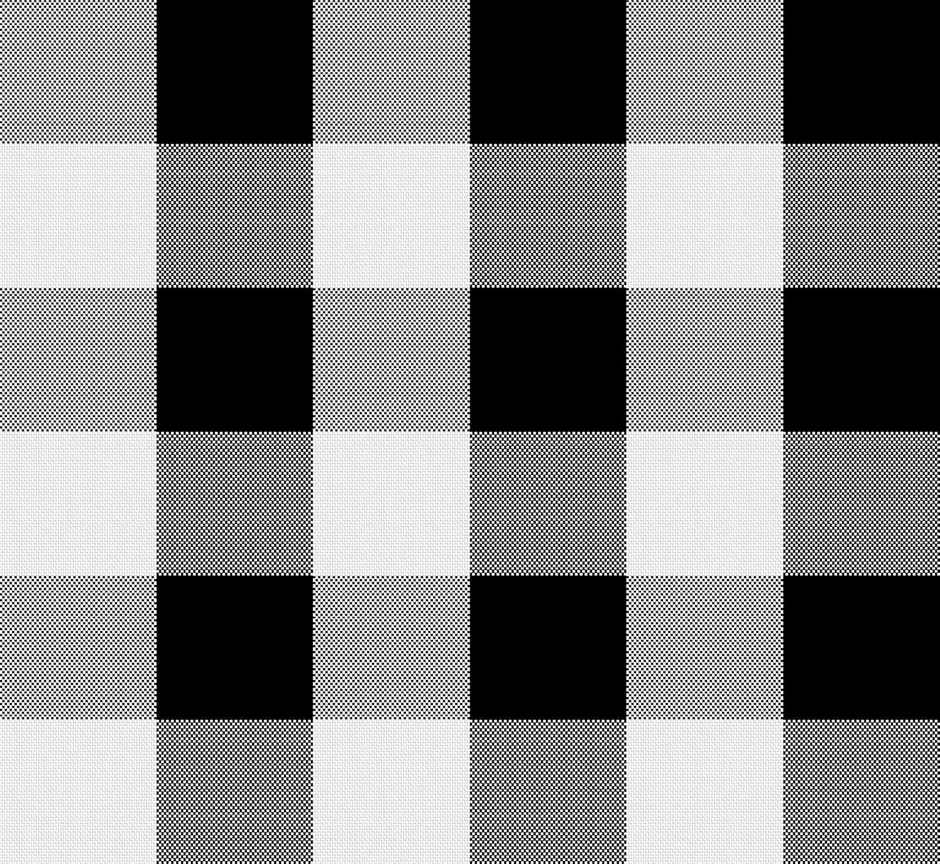 Lushomes Table Cover - Buffalo Checks Black | Side Table Cover | 40 x 40 inch