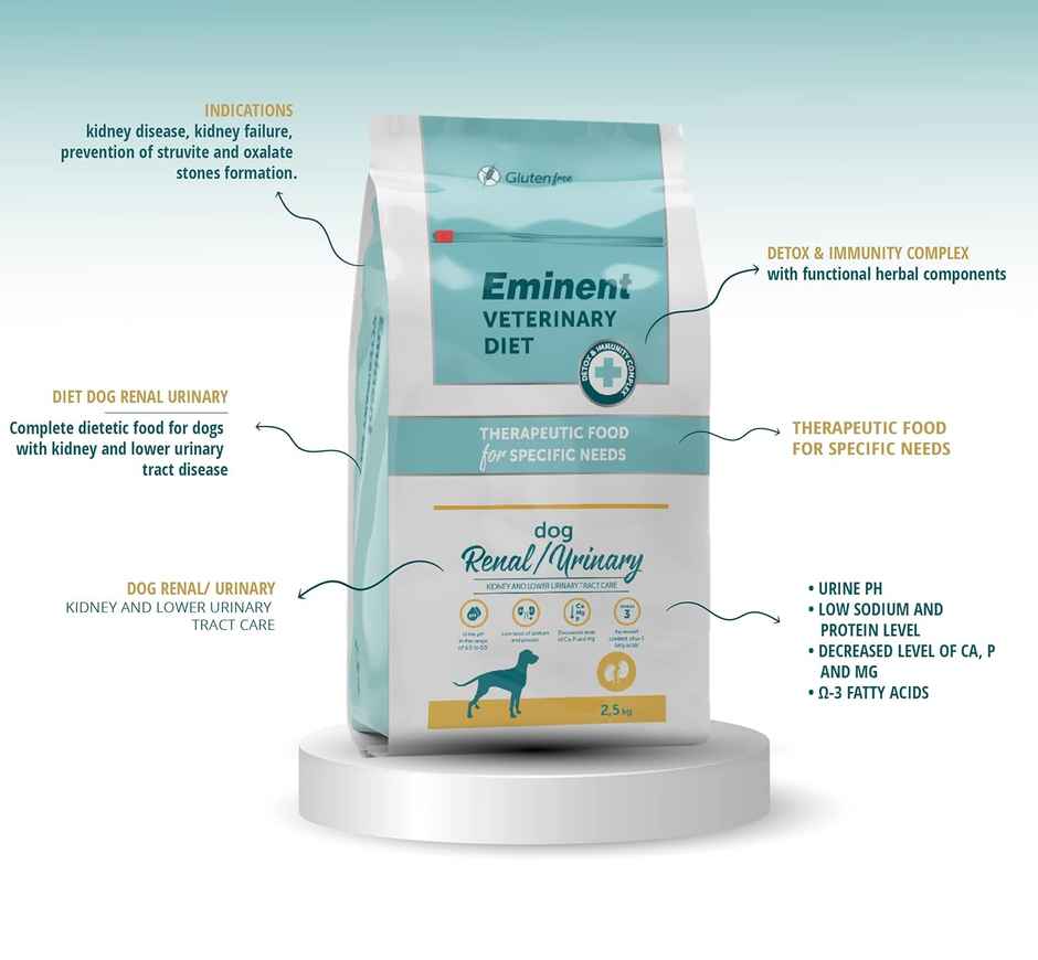 Eminent Veterinary Diet Renal/Urinary Dry Food For All Breed Dogs