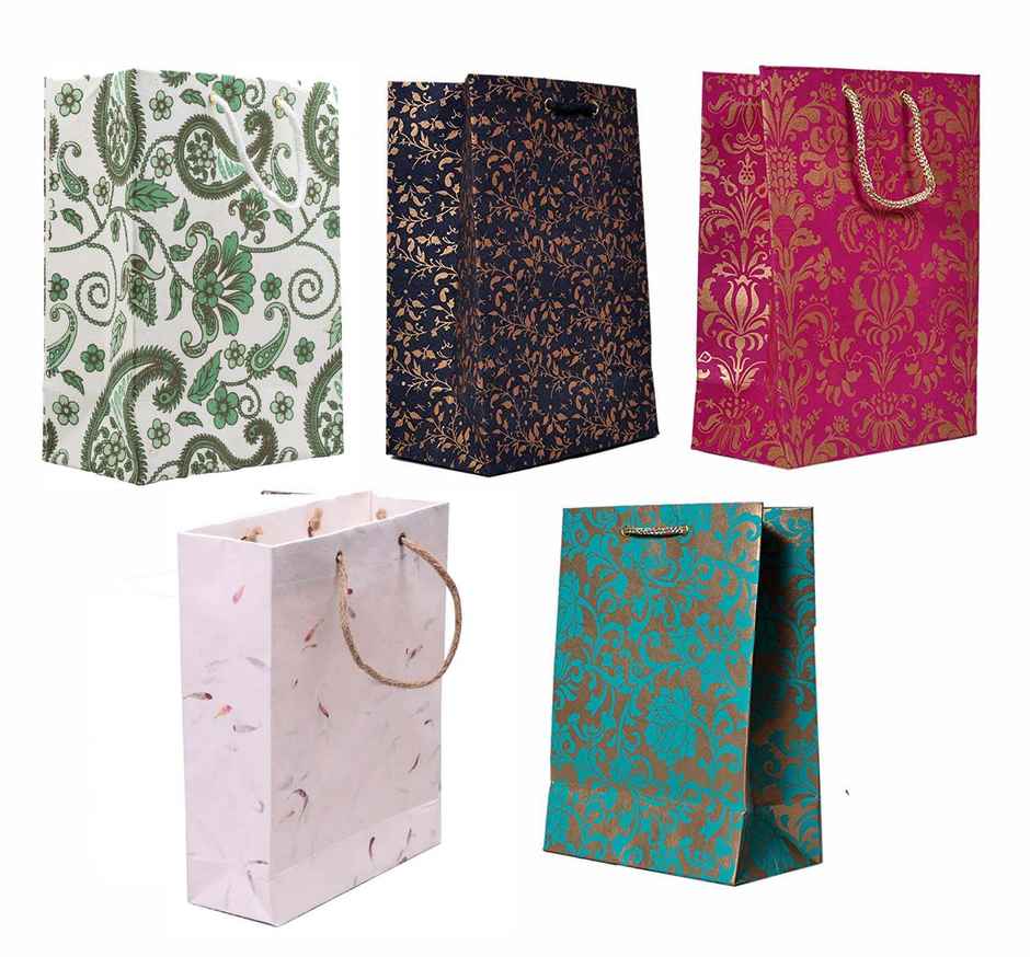Printed Party Gifting Paper Bag (Colour May Vary)