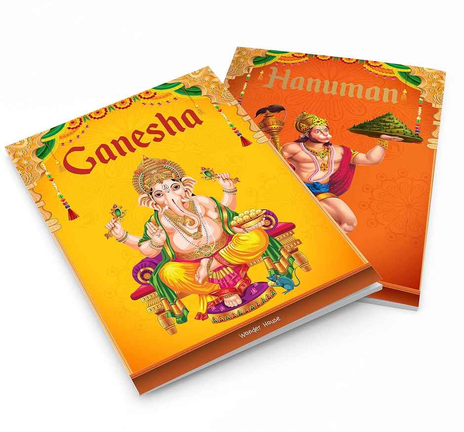 Children's First Mythology Stories - Pack of 5 Books (Ram, Shiva, Hanuman, Ganesha, Vishnu)