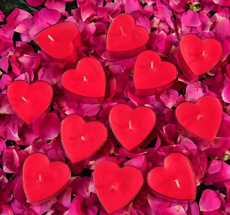 Heart Shaped Scented Tealight Candles for Home Decor | Bright Storey