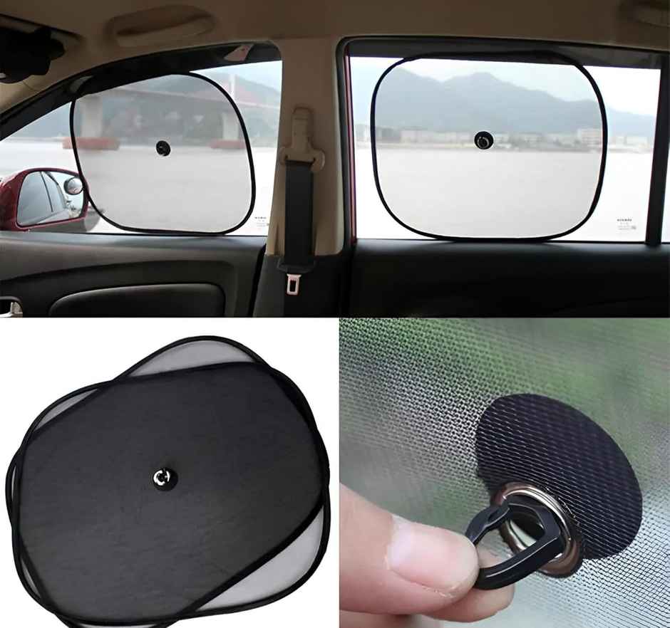 Motorzee Premium Universal Foldable Sunshade| Reflective Windshield/Window Cover | 98% UV Block
