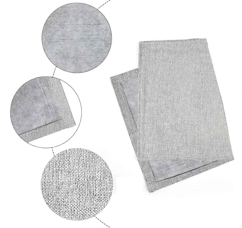 Lushomes Jute Table Mats - Grey | Jute Placemats | 12 x 18 inch | 30 x 45 cm