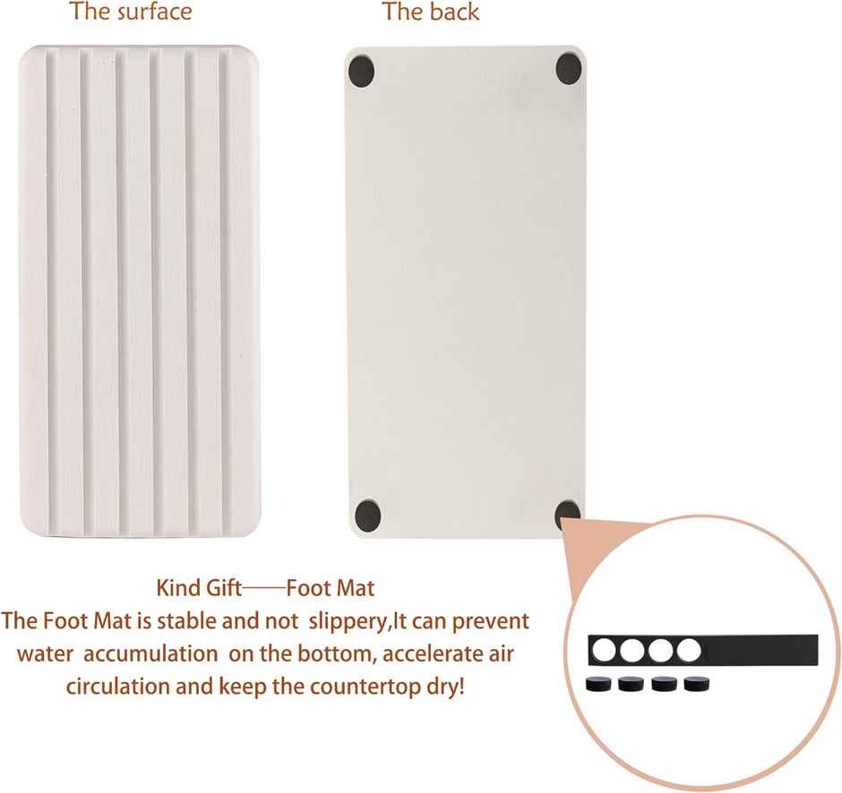 The Artment Set Of 2 DryMates Water Absorbent Diatomite Coasters For Home