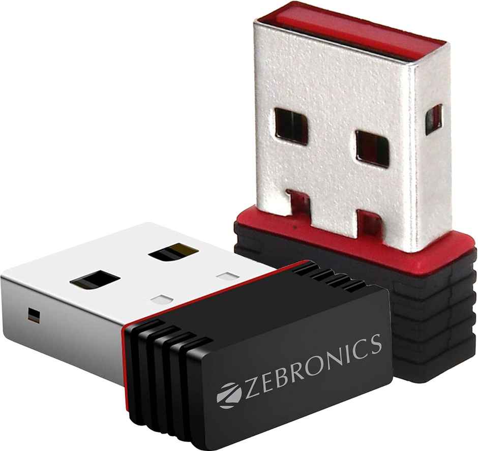 Zebronics USB150WF1 WiFi USB Mini Adapter Supports 150 Mbps