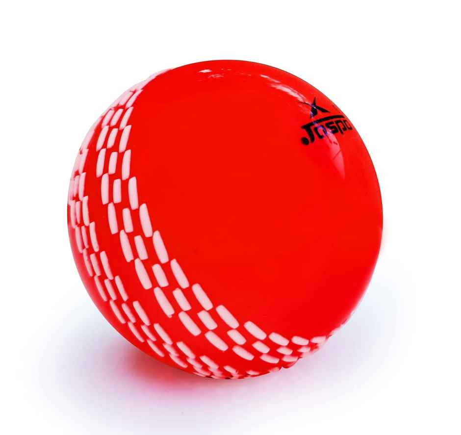 Jaspo Synthetic Rubber T-20 Plus Practice Cricket Ball/Wind Ball | Red