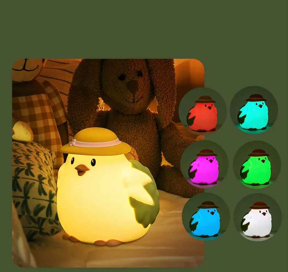 Desidiya Bpa-Free Silicone Vegetable Chicken Night Lamp